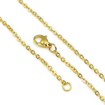 Readymade Cable Chain- Gold Plate, 18