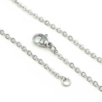 Readymade Cable Chain- Silver Plate, 24