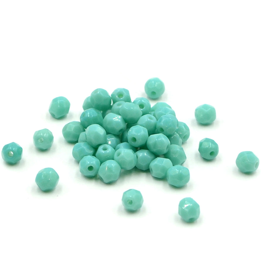 4mm- Opaque Turquoise
