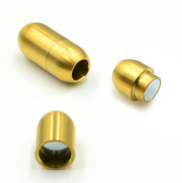 5mm Smooth Barrel Clasp- Matte Gold