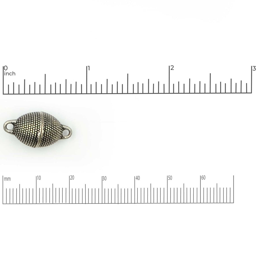 Beehive Clasp- Antique Silver