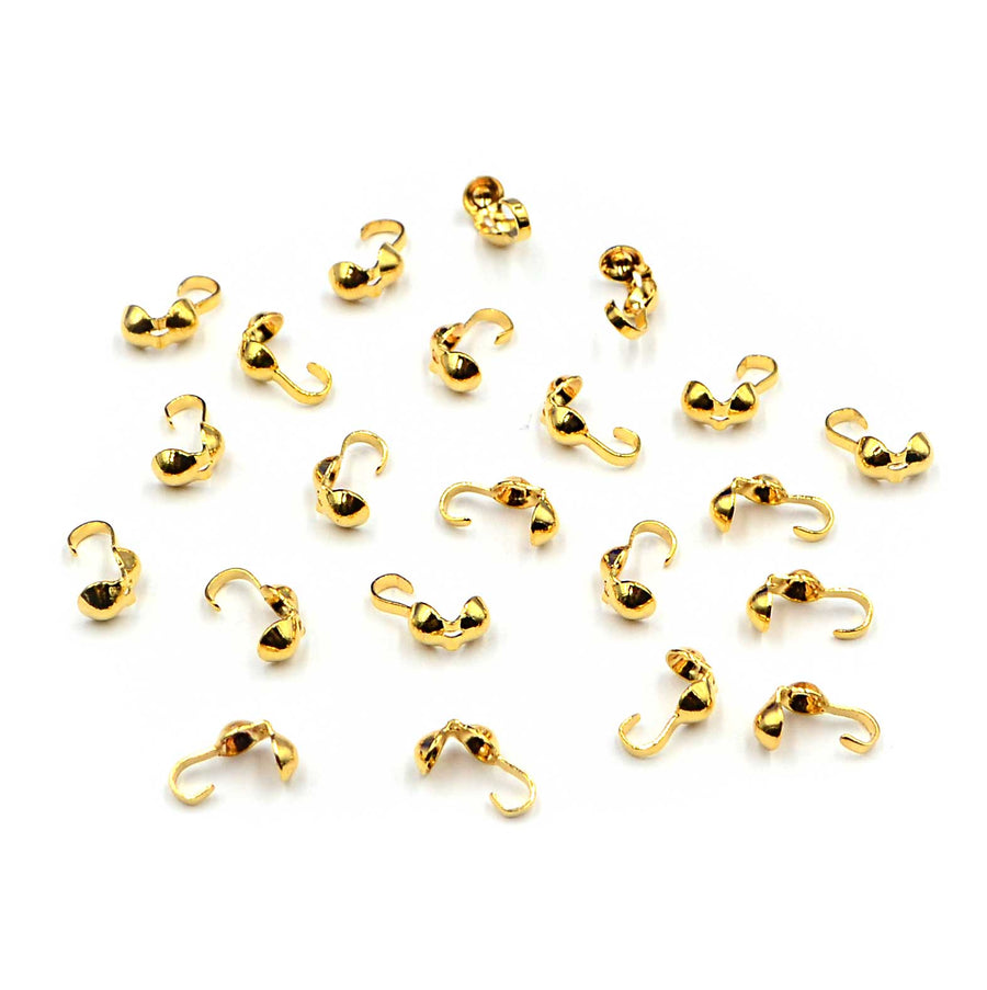 Clamshell End Tips- Gold