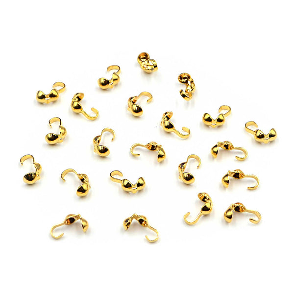 Clamshell End Tips Gold