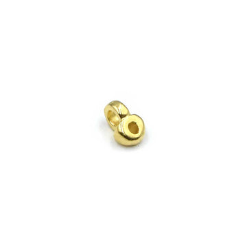 Cymbal Remata SuperDuo Bead Ending- 24kt Gold Plate