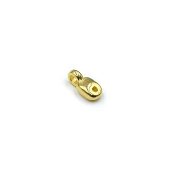 Cymbal Vourkoti SuperDuo Bead Ending- 24kt Gold Plate