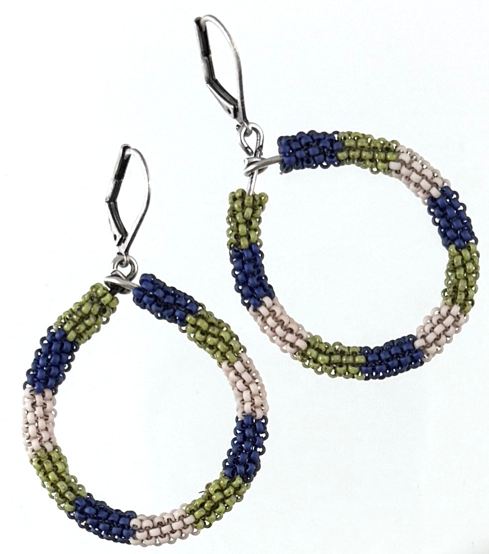 Beaded Hoop Earrings