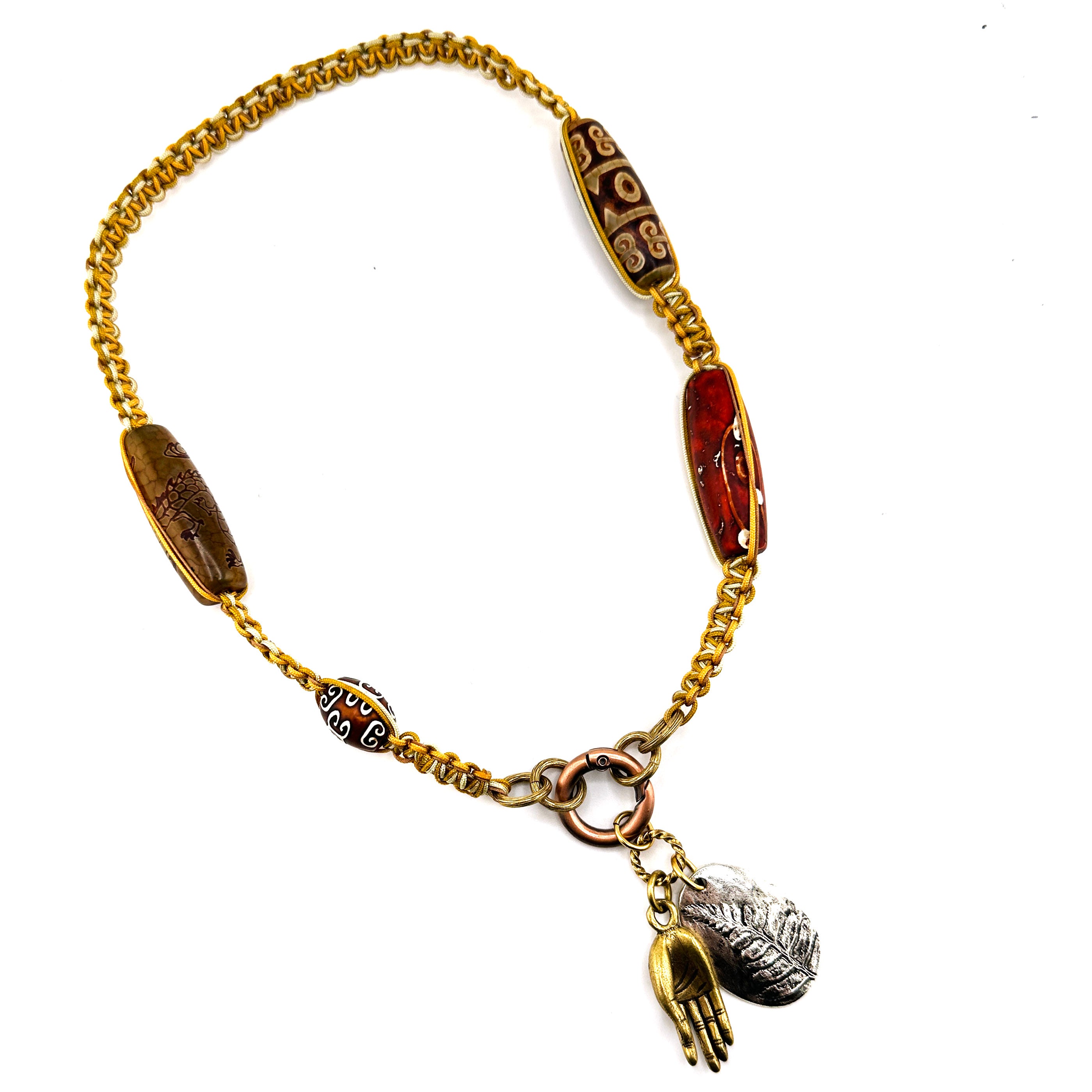 Ombre Barrel Bead Necklace