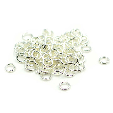 3mm/22g Jump Rings- Bright Silver