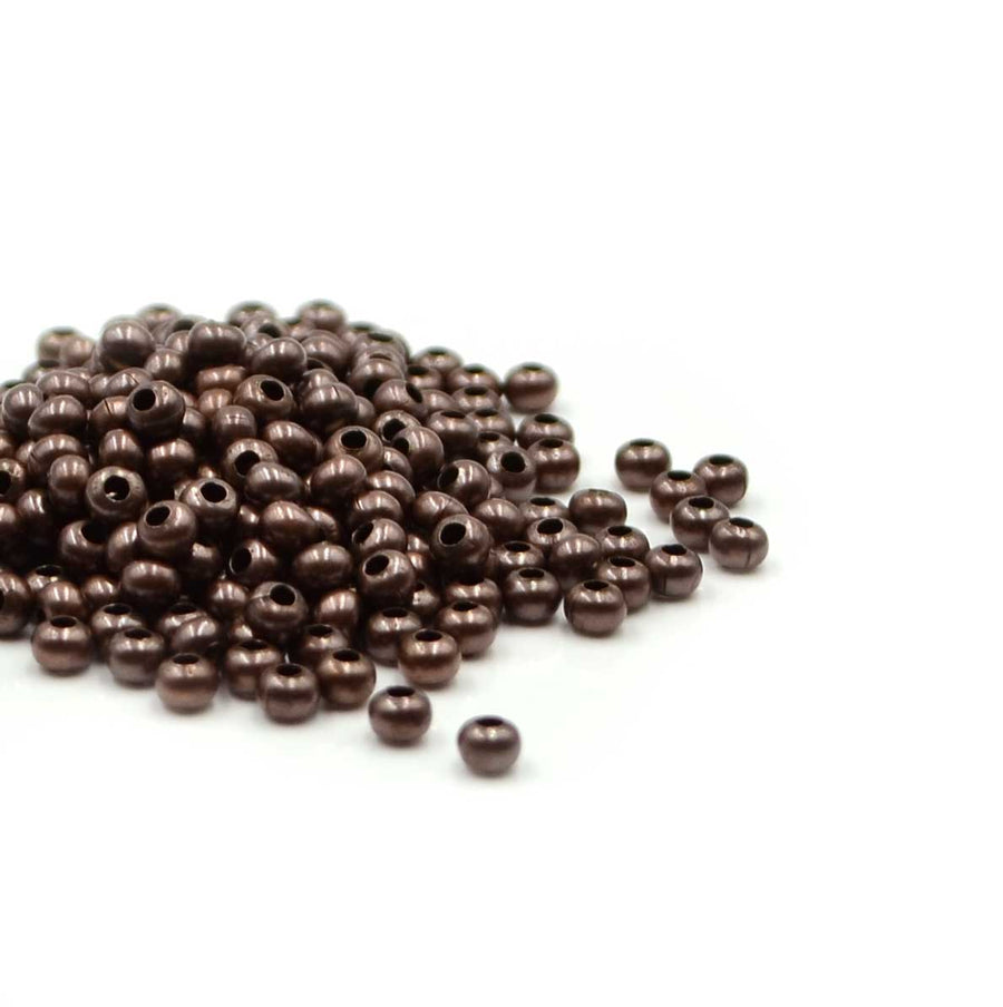6/0 Metal Seed Beads- Antique Copper Plate