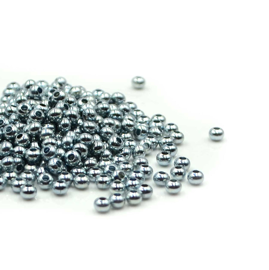 8/0 Metal Seed Beads - Zinc Plate