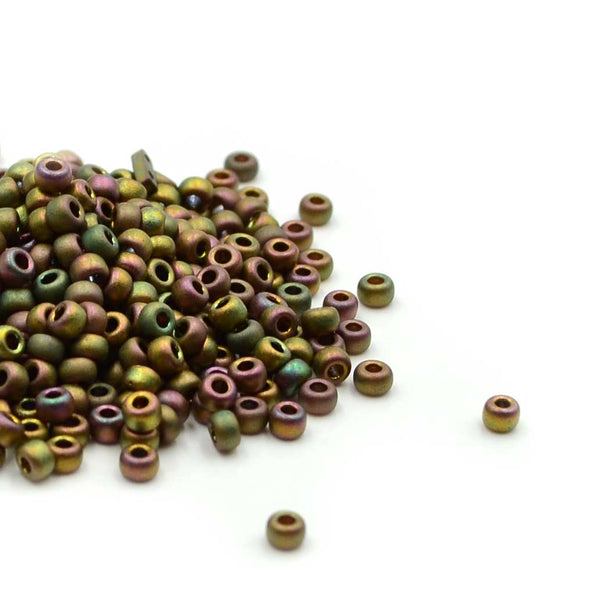 8-2035 Opaque Khaki AB 8/0 – Beadshop.com