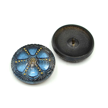Wheel Button- Pacific with Black