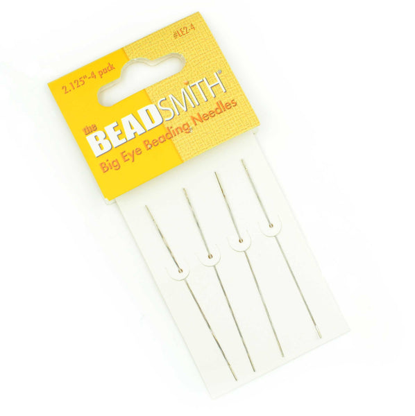 Beadsmith Big Eye Needles, 2" 4 Pack