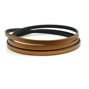 Copper- 5mm Strap Leather by the Yard