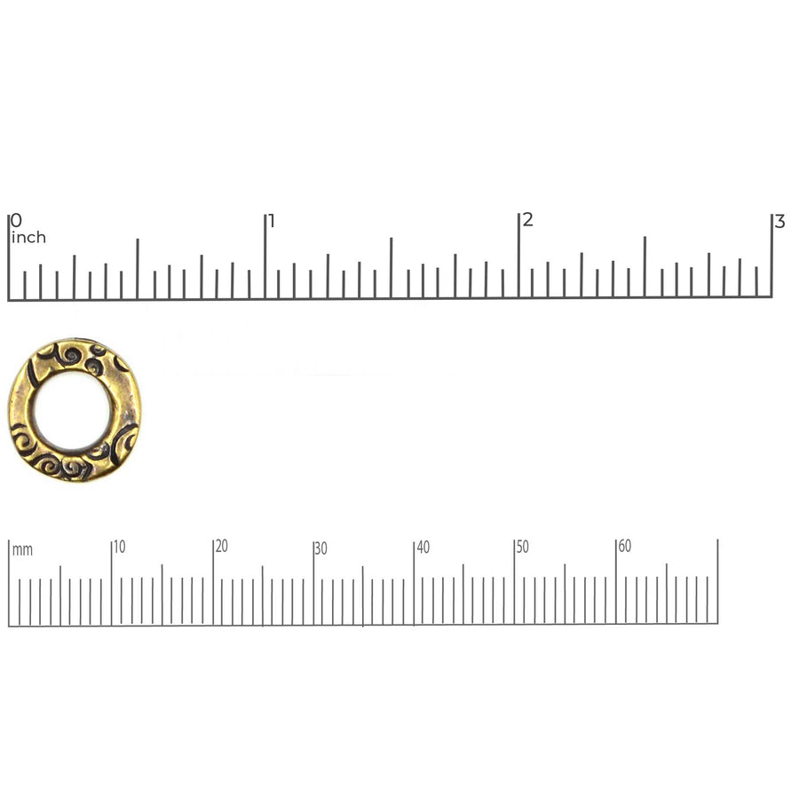 Jardin Round Ring- Antique Brass