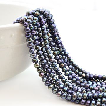 5mm Blue Iris Potato Pearl , Pearls - All Seasons, Beadshop.com
