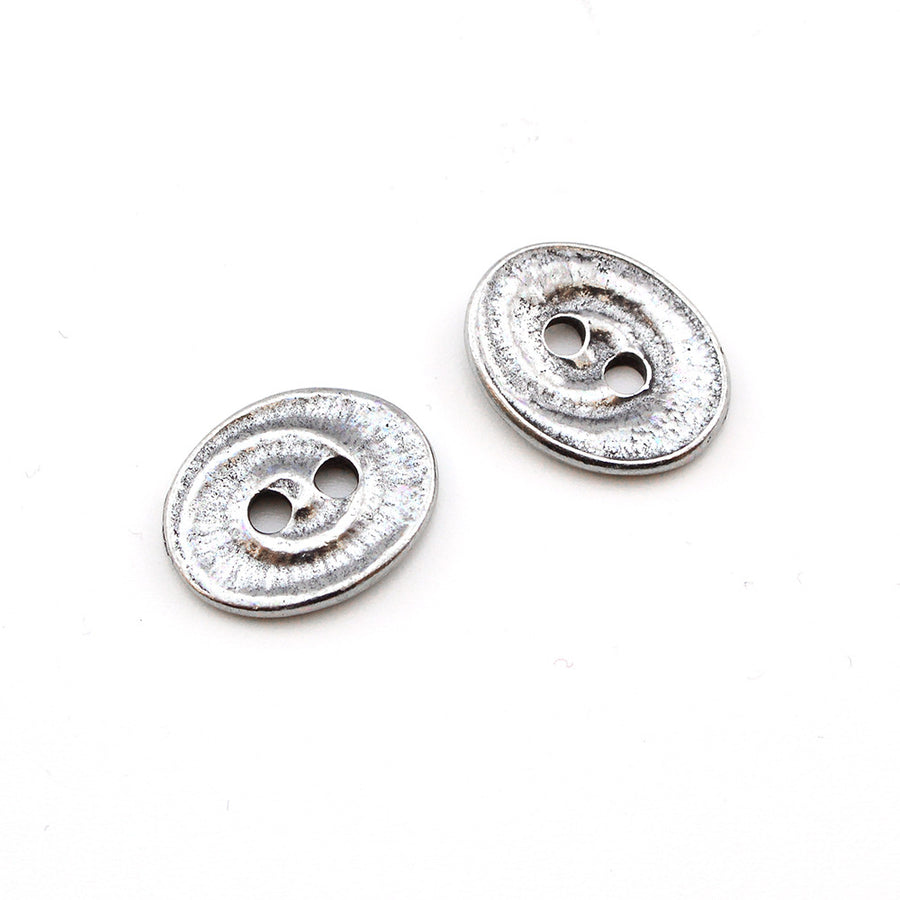 Swirl- Antique Silver , Buttons - Tierracast, Beadshop.com
