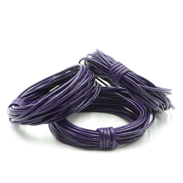 Violet- 1.5mm Indian Leather by the Yard