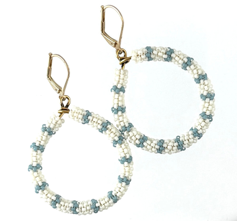 Beaded Hoop Earrings- Kerry