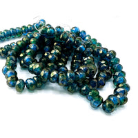 Rollers- Sapphire Emerald Gold Luster