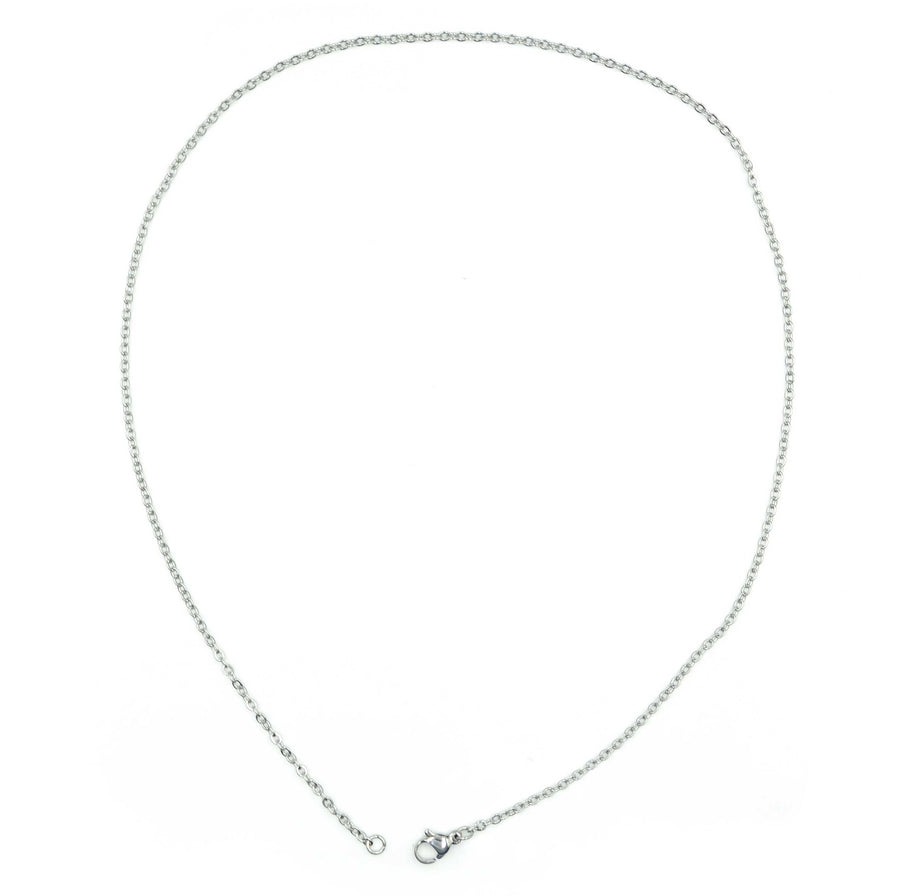 Readymade Cable Chain- Silver Plate, 18