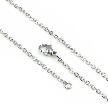 Readymade Cable Chain- Silver Plate, 18