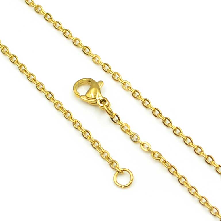 Readymade Cable Chain- Gold Plate, 22