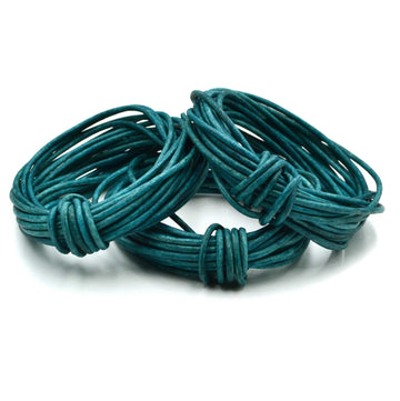 Distressed Ocean- 2.0mm Indian Leather By The Yard