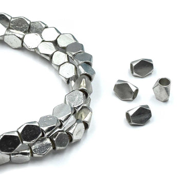 3-Corner Diamonds- Silver Plate