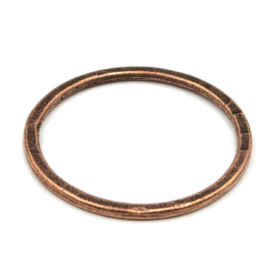 35mm Flat Large Circle Hoop- Antique Copper