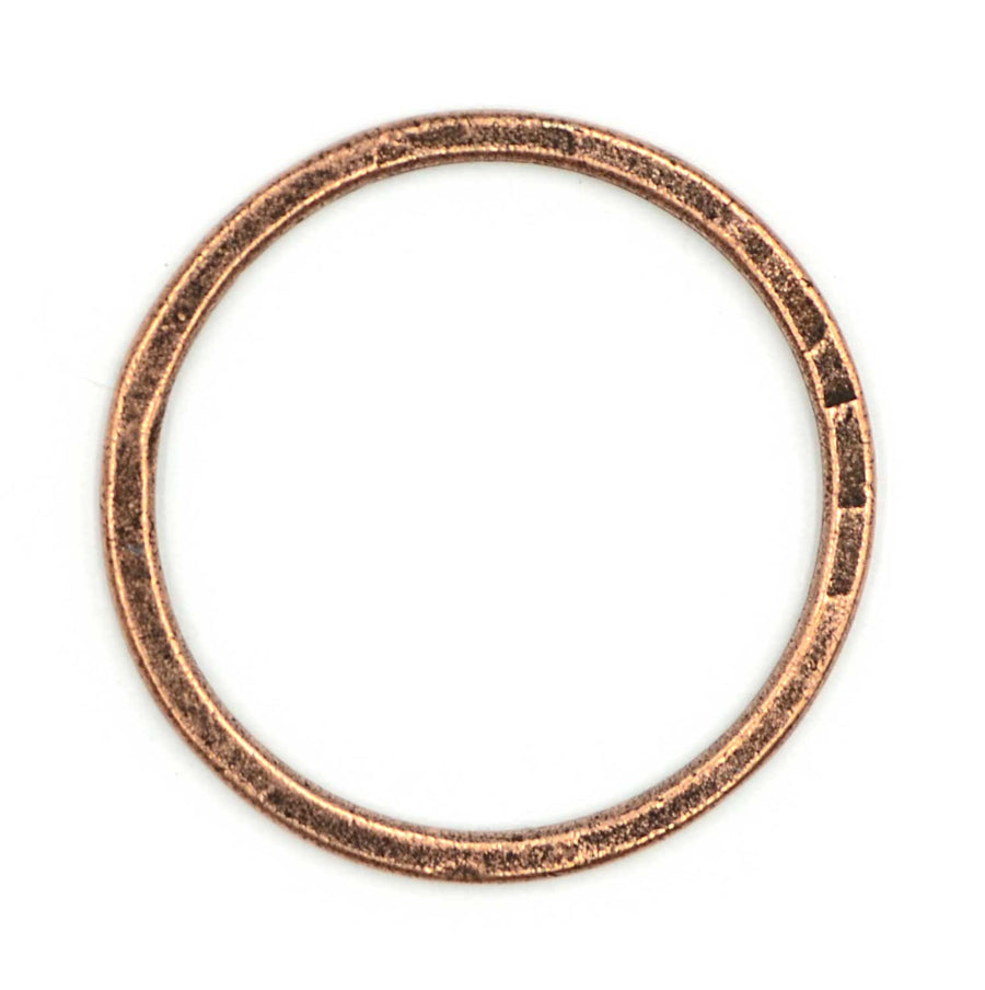 35mm Flat Large Circle Hoop- Antique Copper