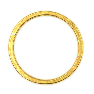 35mm Flat Large Circle Hoop- Antique Gold