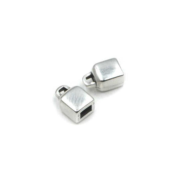 3mm Rounded Loop Ends- Antique Silver (1 pair)