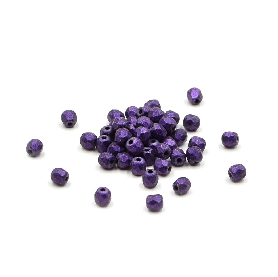 3mm- Metallic Suede Purple