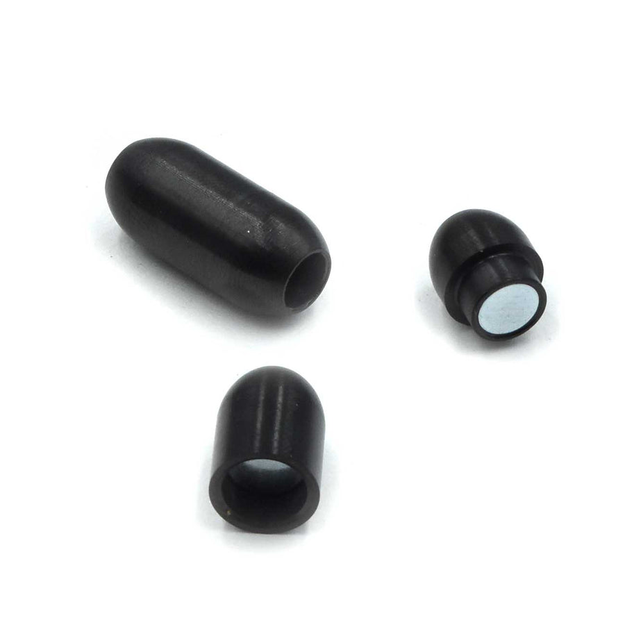 Smooth Barrel Clasp 4mm- Black