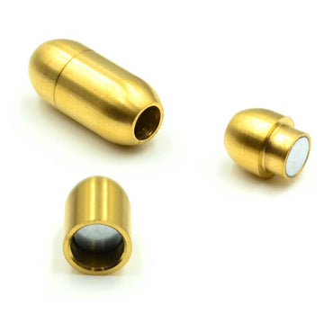 Smooth Barrel Clasp 4mm- Matte Gold