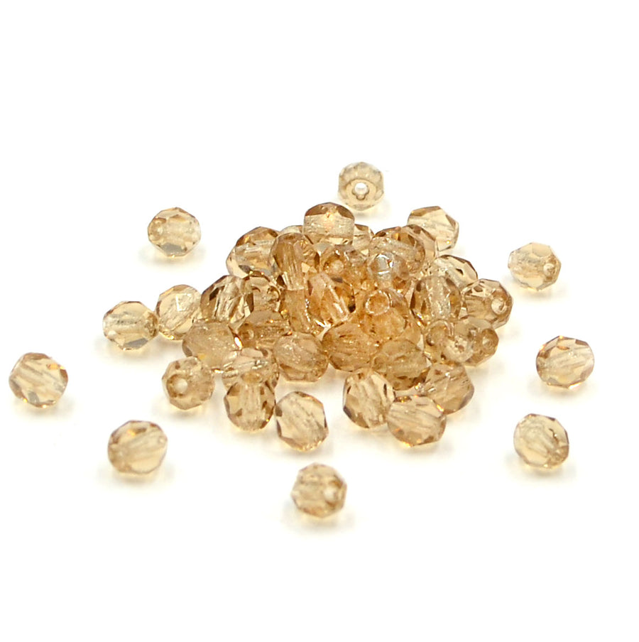 4mm- Light Smokey Topaz