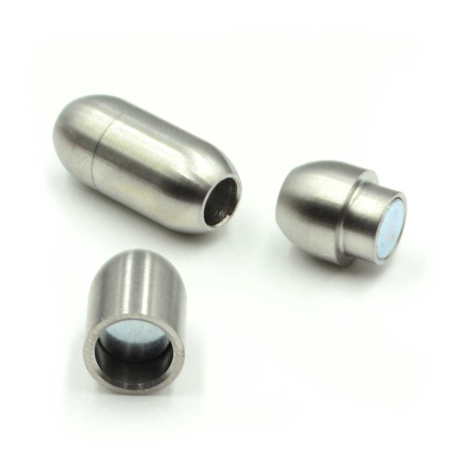 Smooth Barrel Clasp 4mm- Matte Silver