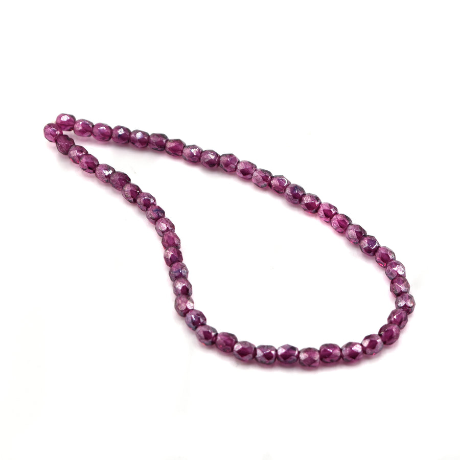 4mm- Fuchsia Luster