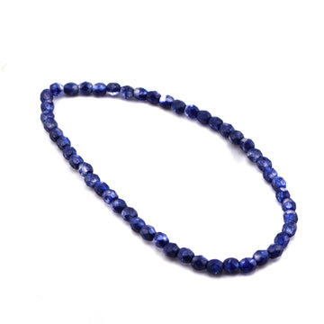 4mm- Indigo and Transparent with Matte Silver Finish
