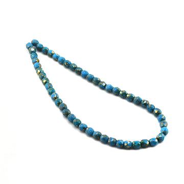 4mm-Pacific Blue Picasso w/ Picasso Finish
