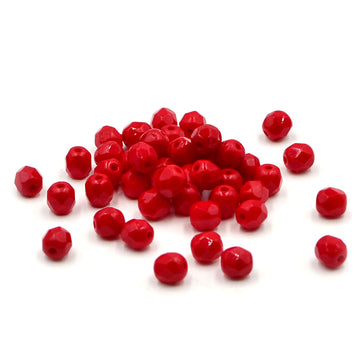 4mm- Opaque Red