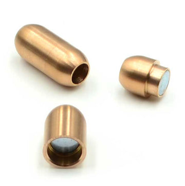 Smooth Barrel Clasp 5mm- Matte Rose Gold