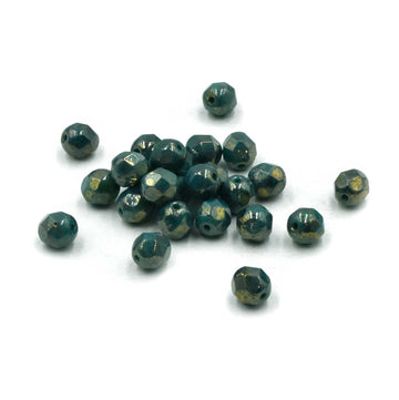 6mm- Turquoise Bronze Picasso