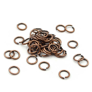 8.6mm/16g Jump Rings- Antique Copper