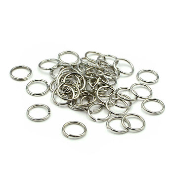 8mm/18g Jump Rings- Antique Silver