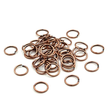 8mm/18g Jump Rings- Antique Copper