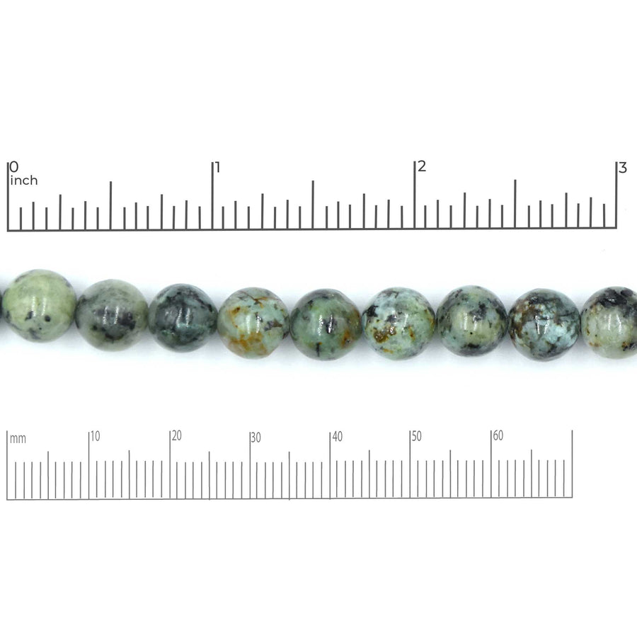 African Turquoise- 8mm Rounds