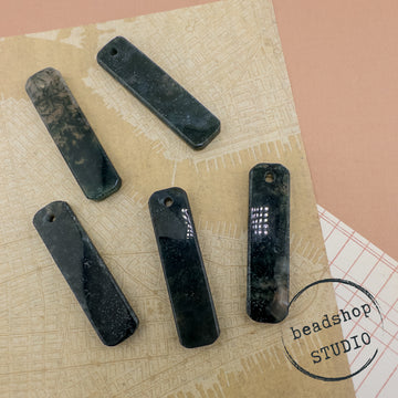 Moss Agate Rectangle- Medium