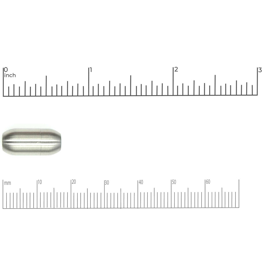 Smooth Barrel Clasp 4mm- Matte Silver